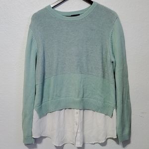 The Limited 2fer Sweater Over Shirt Look Size XL